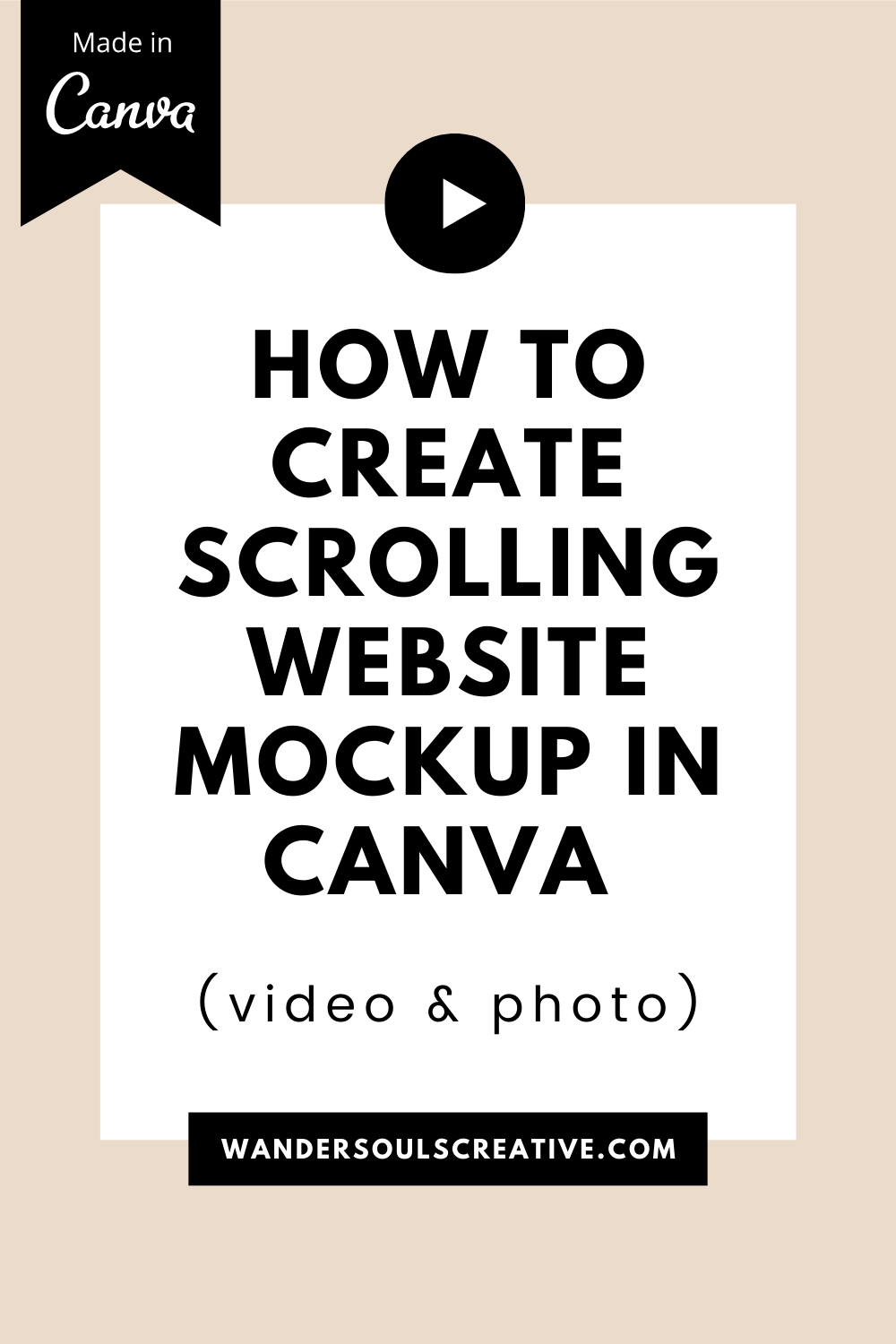 Simple to use in the browser, with no downloads required, canva is a surprisingly powerful and flexible graphic design tool. How To Create Scrolling Website Mockup In Canva Video Photo Wandersouls Creative