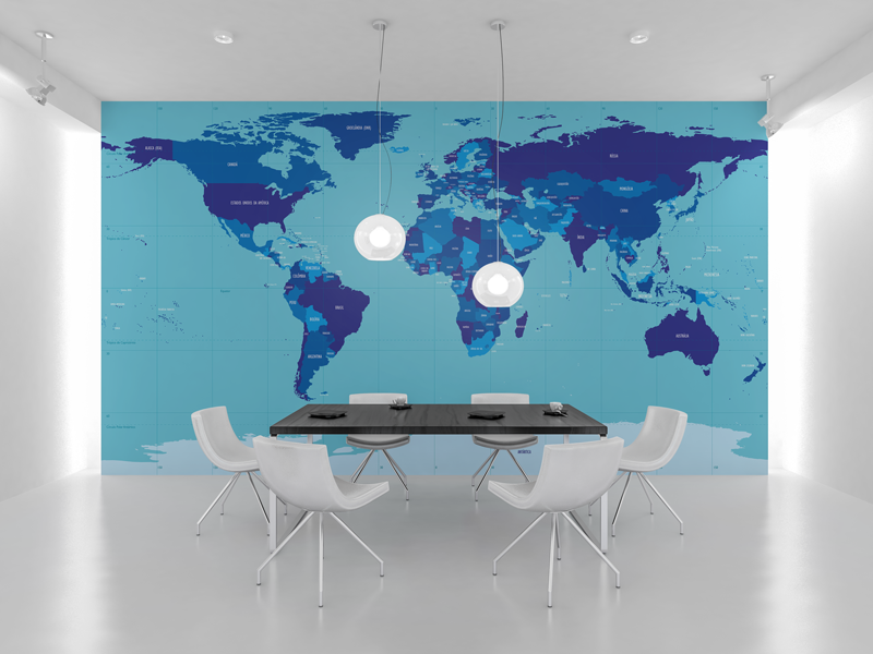 Blank black poster on light wall in dining room with . Refosfolio Plotagem De Parede