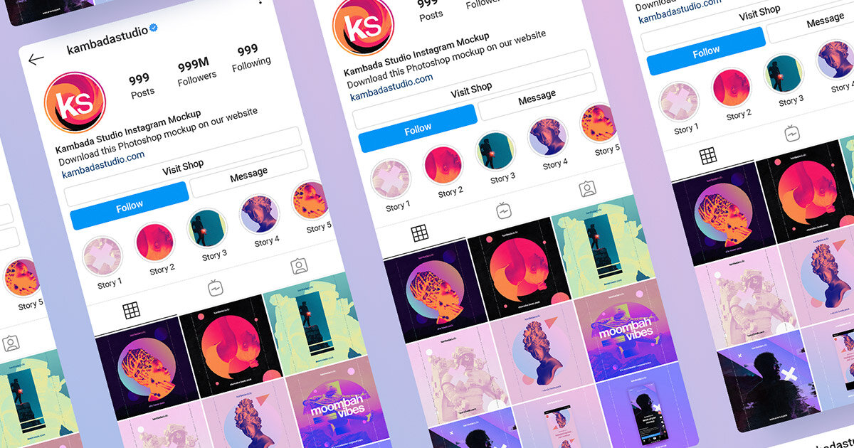 Find & download free graphic resources for instagram profile mockup. Instagram Profile Psd Mockup Kambada Studio