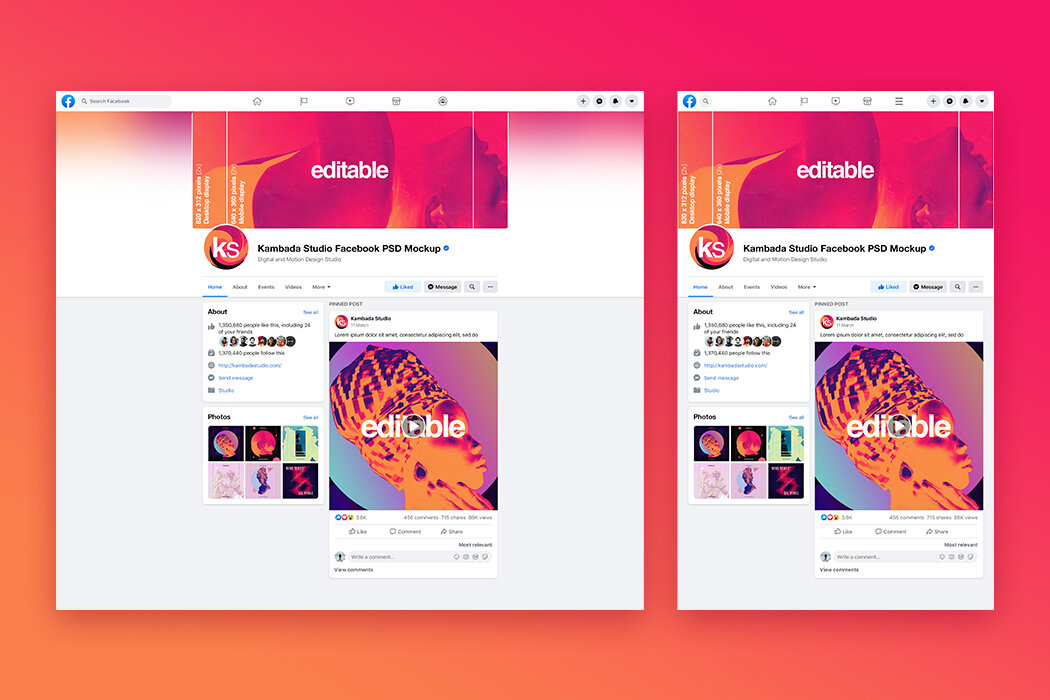 Find & download free graphic resources for facebook mockup. Facebook Page Mockup Free Psd File Kambada Studio