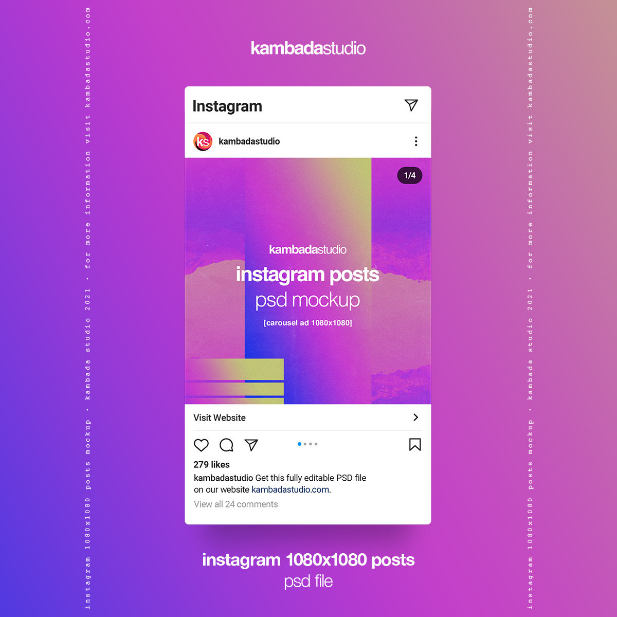 Freelancer social media template pack working on your own business, love to share posts with your fans and followers but want a consistent #creativemarket. Instagram 1080x1080 Posts Psd Mockup Kambada Studio