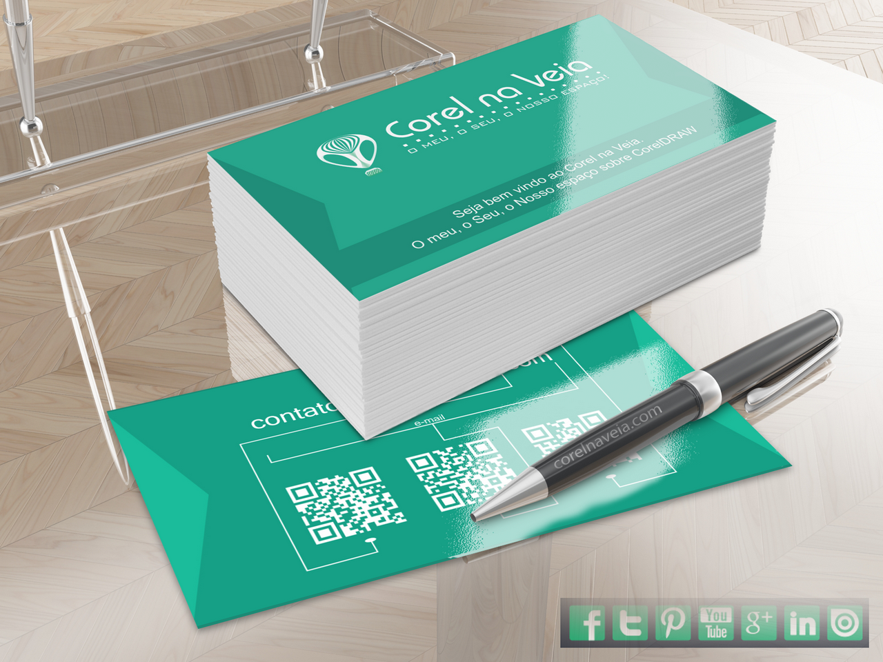 Ache e baixe recursos grátis para mockup cartao de visita. Cartao De Visitas Ui Contact Minimalista Free Vector Cdr Coreldraw X7 E X6 Corel Na Veia