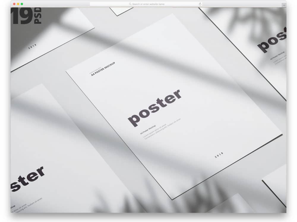 30+ Download A3 Poster Free Mockup&nbsp;Psd