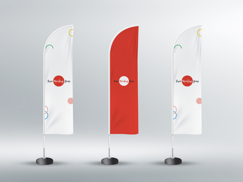 33+ Download Feather Flag Mockup Free&nbsp;Psd