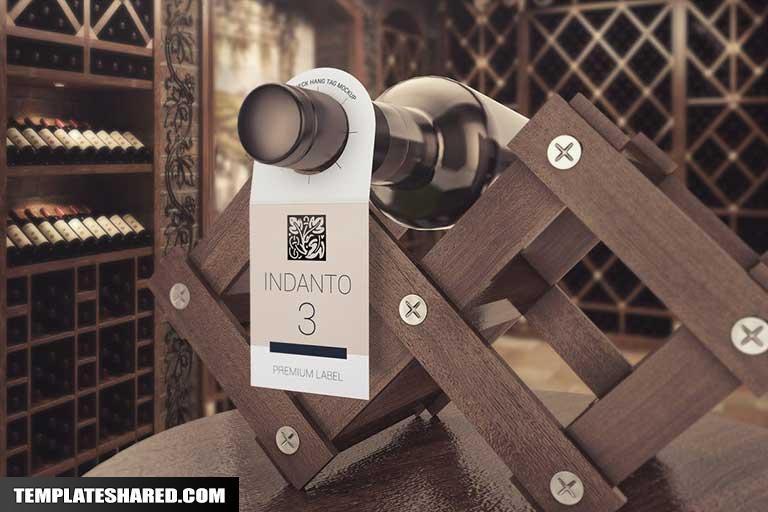 14+ Download Bottle Neck Tag Mockup Psd