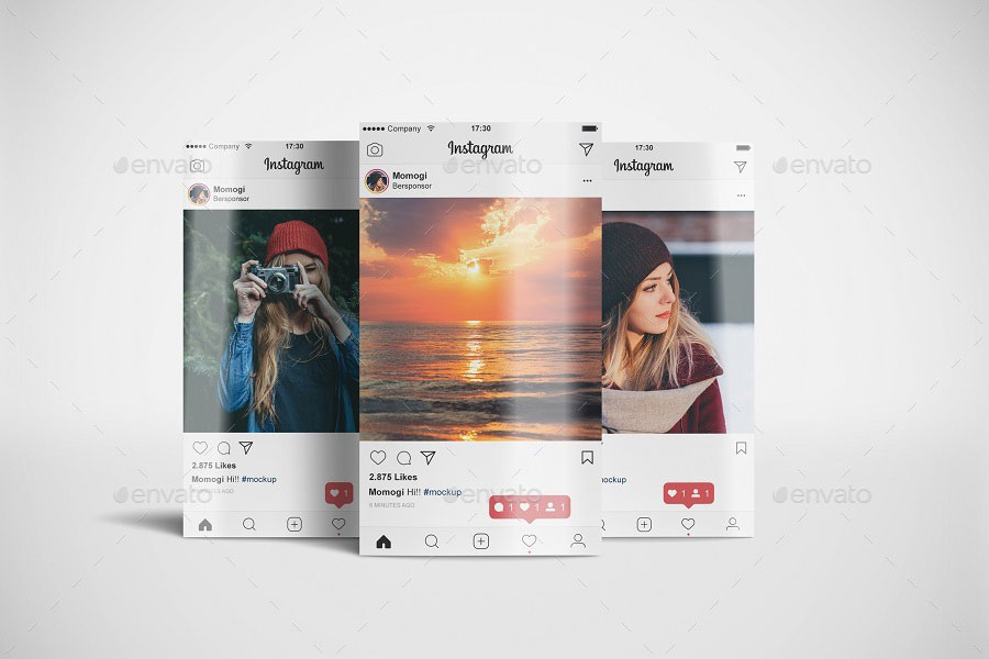 46+ Download Instagram Post Mockup Psd Free