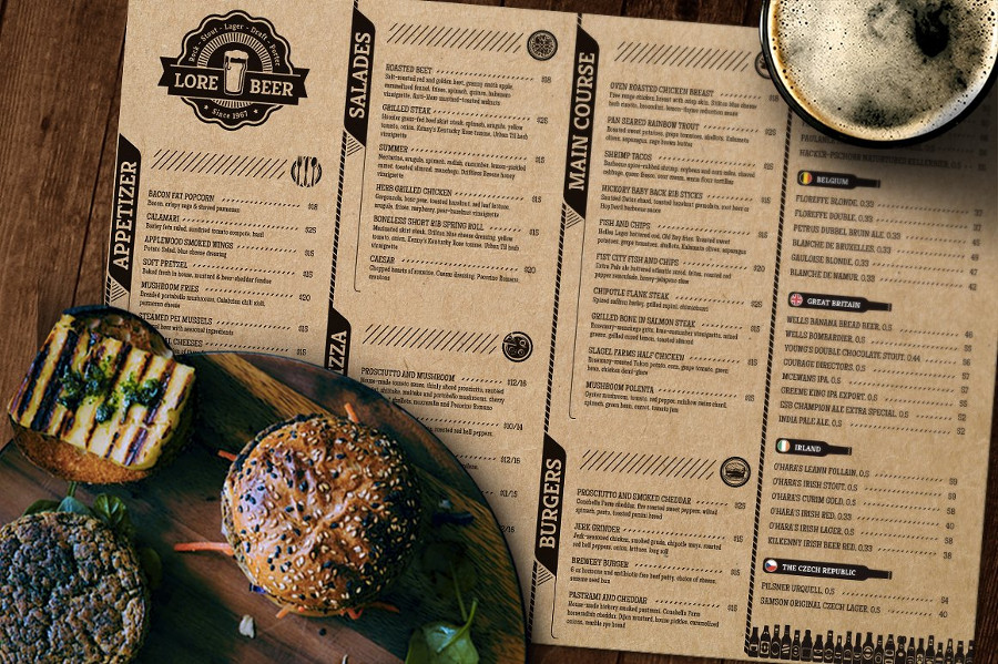 41+ Download Free Mockup Restaurant Menu Psd