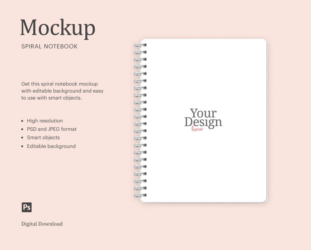 29+ Download Spiral Notebook Mockup&nbsp;Psd