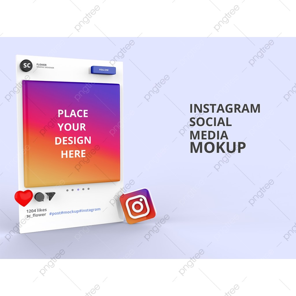 11+ Download Social Media Mockup Instagram&nbsp;Psd