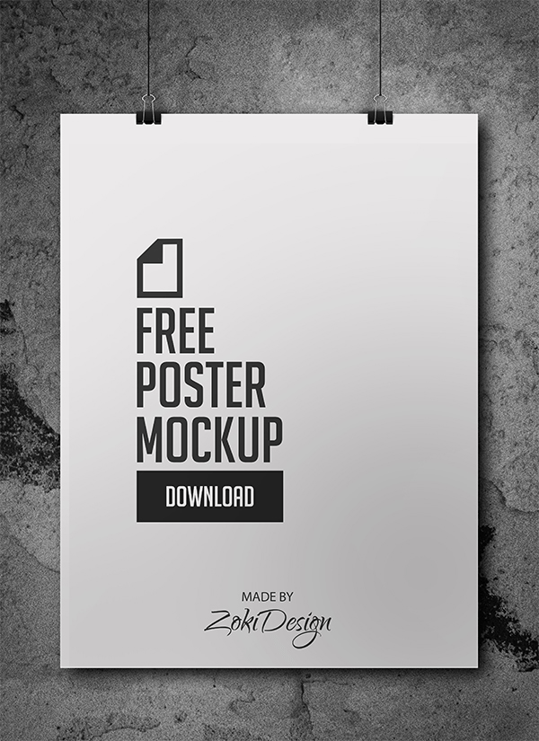 14+ Download Dark Poster Mockup&nbsp;Psd