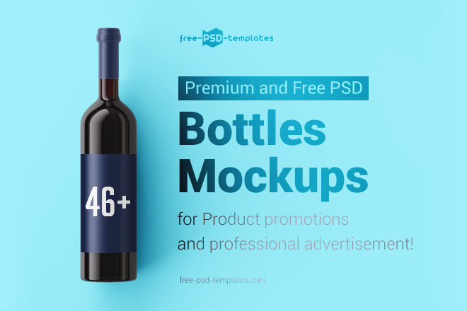 19+ Download Bottle Mockup Free&nbsp;Psd