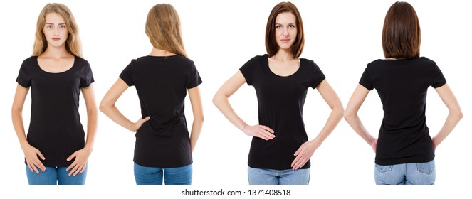 17+ Download Mockup Camiseta Preta Feminina Psd